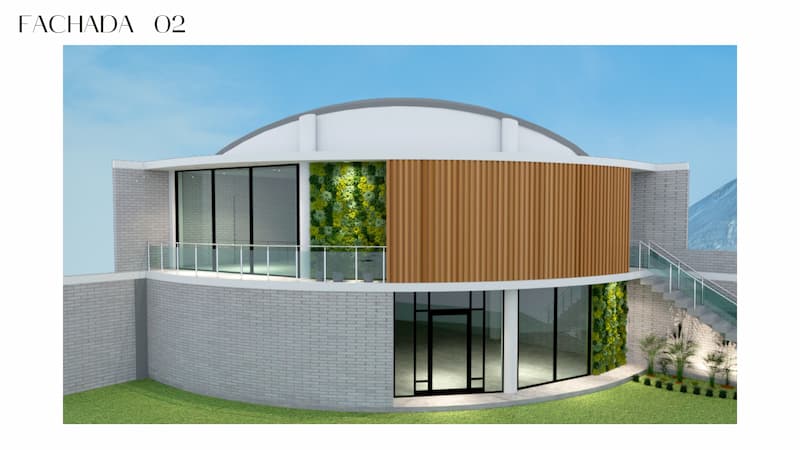 Imagen de la fachada remodelada en Ica